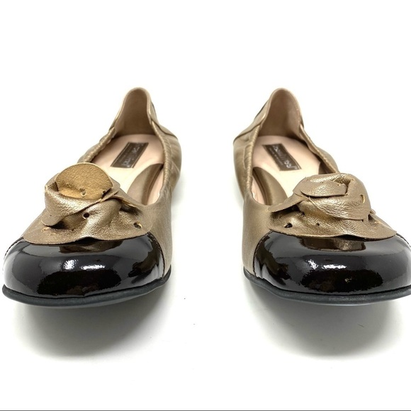 Beautifeel Ivana leather ballet flats plating brown - Picture 3 of 8